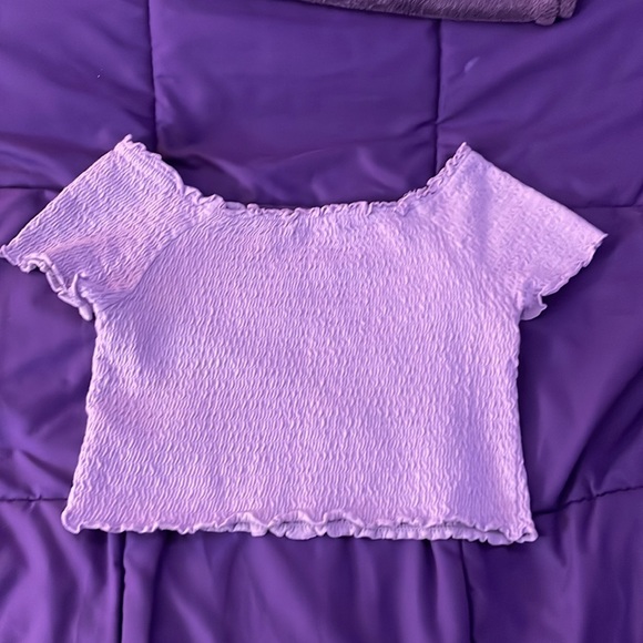 George purple crop top kids - Picture 2 of 3